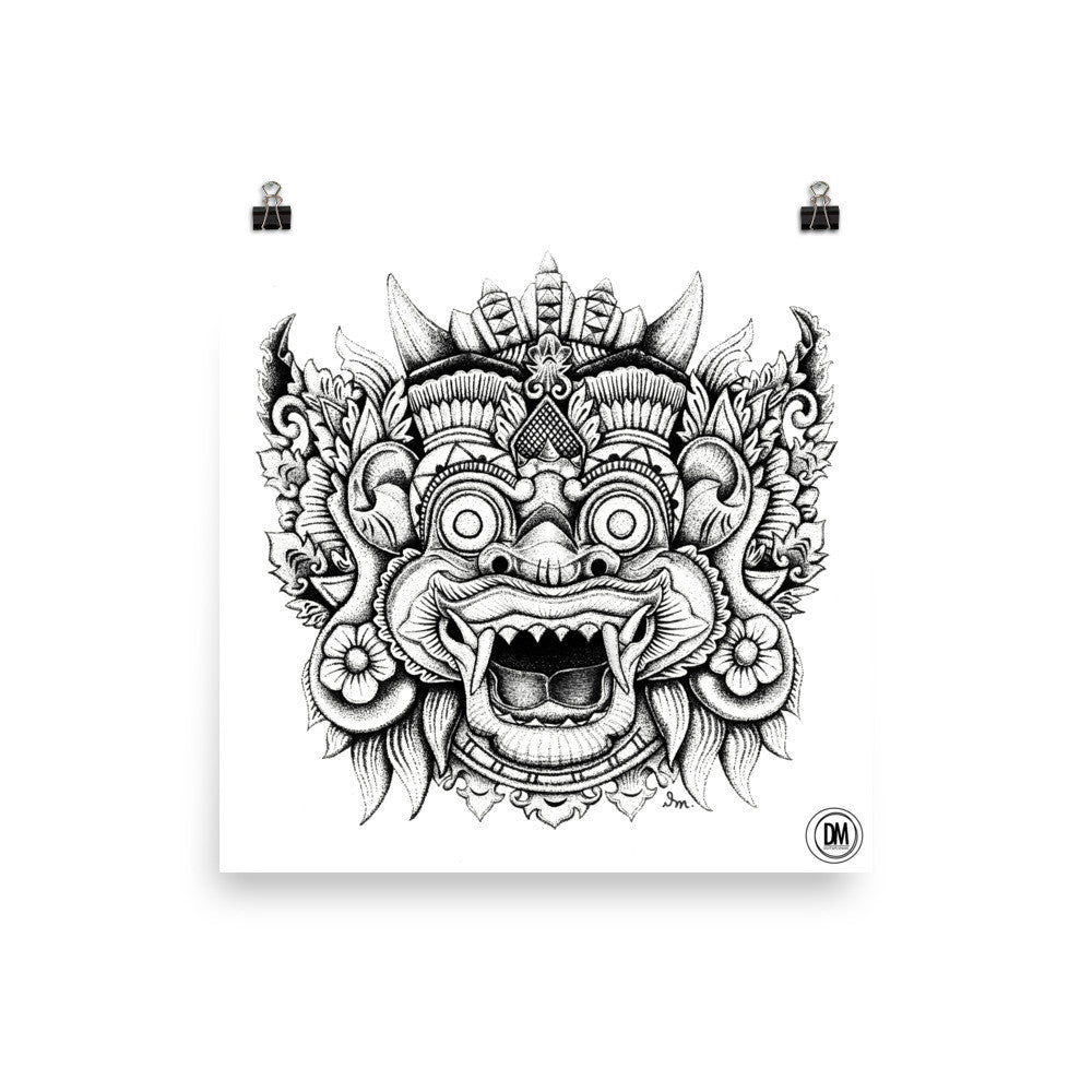 Balinese Mask Poster
